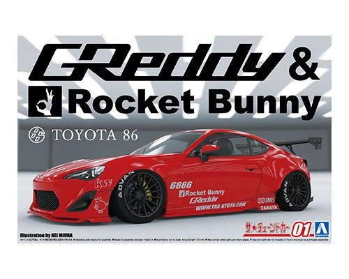 Aoshima 1/24 ZN6 TOYOTA 86 '12 GREDDY & ROCKET BUNNY ENKEI VERSION 06186