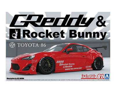 Aoshima 1/24 ZN6 TOYOTA 86 '12 GREDDY & ROCKET BUNNY ENKEI VERSION 06186