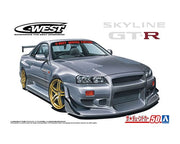 Aoshima 1/24 NISSAN C-WEST BNR34 SKYLINE GT-R '02 06990