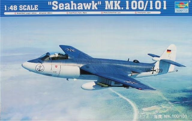 Trumpeter 1/48 British Royal Navy Hawker Sea Hawk Mk 100/101 Fighter 02827
