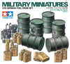 Tamiya 1/35 German Fuel Drums & Jerry Cans Set 35186