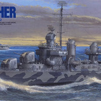 Tamiya 1/350 US Navy Destroyer USS Fletcher DD-445 with Stand 78012