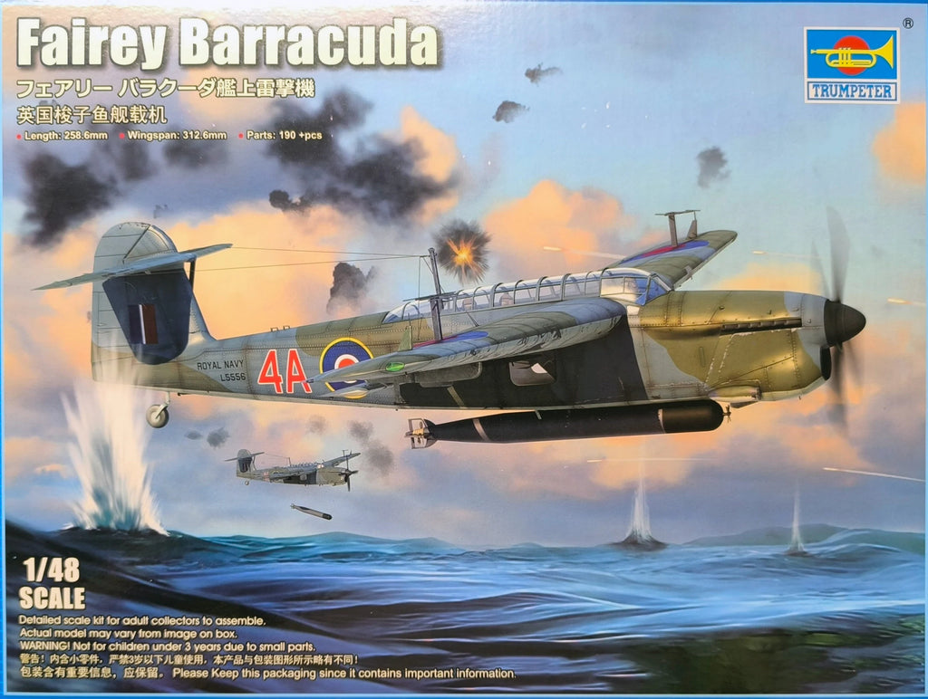 Trumpeter 1/48 British Royal Navy Fairey Barracuda Mk.II Torpedo Bomber 05825