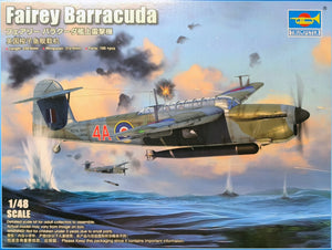 Trumpeter 1/48 British Royal Navy Fairey Barracuda Mk.II Torpedo Bomber 05825