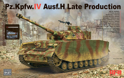 Ryefield Models 1/35 Sd.Kfz.161/1 Panzerkampfwagen IV Ausf. H - Late Production (w/engine & workable track links) RM5127