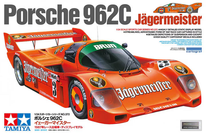 Tamiya 1/24 Porsche 962C Jägermeister 24372