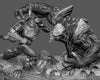Ninja Printz - 1:144 Gyspy Daisy & Leatherhead (Pacific Rim) Fan Art Diorama