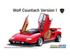 Aoshima 1/24 LAMBORGHINI WOLF COUNTACH '75 VERSION 1 20206
