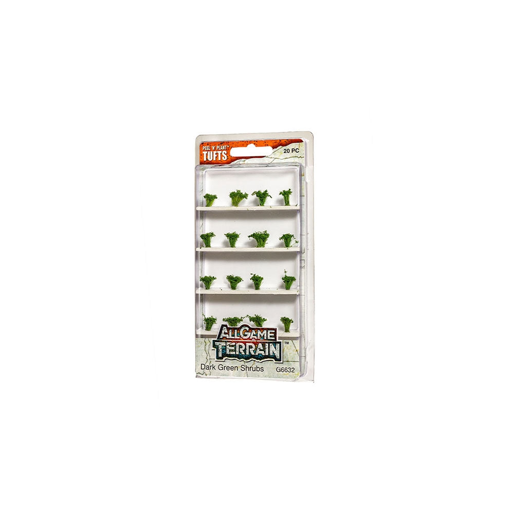 All Game Terrain - Dark Green Shrubs Tufts G6632
