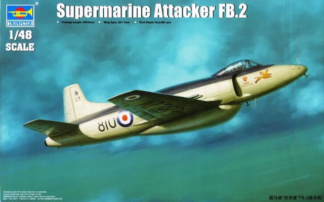 Trumpeter 1/48 British Royal Air Force Supermarine Attacker FB.2 02867