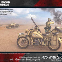 Rubicon Models 1/56 280052 - German Motorcycle R75 with Sidecar (DAK)