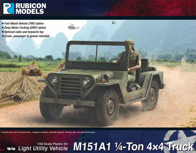 Rubicon Models 1/56 280124- M151A1 4x4 Utility Truck