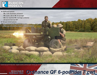 Rubicon Models 1/56 280139 - QF 6 Pounder 7cwt