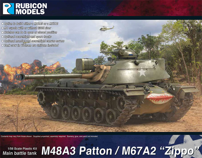 Rubicon Models 1/56 280141 - M48A3 Patton/M67A2 Zippo