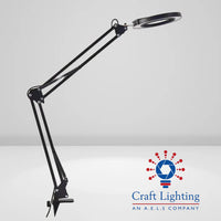 Craft Lighting Sensor - Desk Dioptre (5x) with LED Light & Head Controls (G-Clamp Style)