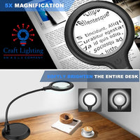 Craft Lighting Inquisitor - Rechargeable Desk Dioptre (x5) Light