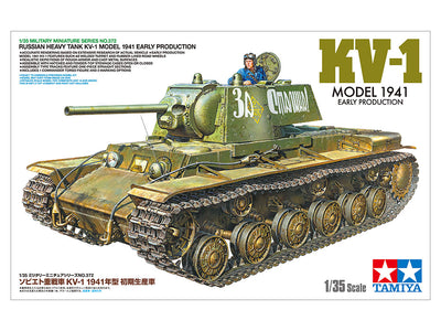 Tamiya 1/35 RUSSIAN HEAVY TANK KV-1 MODEL 1941 EARLY PRODUCTION 35372