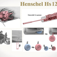 TAKOM 1/48 German Air Force Henschel Hs 129 B-3 Ground Attack Aircraft TAK48002
