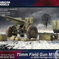 Rubicon Models 1/56 280127 - M2A3 75mm Field Gun with Crew
