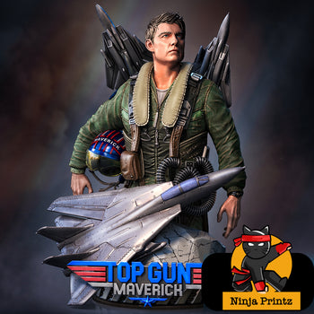Ninja Printz - 1:8 Maveric (Top Gun) Fan Art Bust
