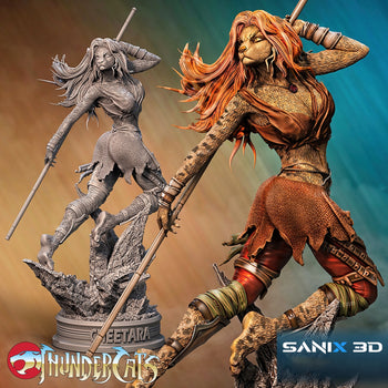 Ninja Printz - 1:10 Cheetara (Thunder Cats) Fan Art Vignette