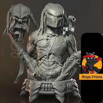 Ninja Printz - 1:8 Predator (Predator) Fan Art Bust