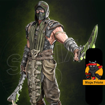 Ninja Printz - 1:10 Reptile (Mortal Kombat) Fan Art Vignette