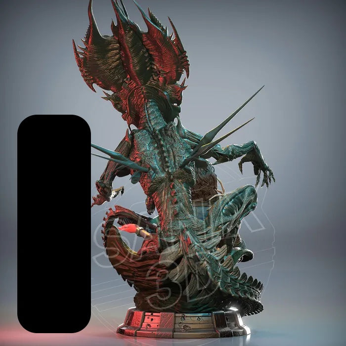 Ninja Printz - 1:10 Ellen Ripley vs Xenomorph Queen Fan Art Vignette ...