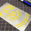 Stainless Steel Masking Tape Shaping Template Guide