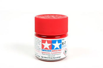 Tamiya 10ml Acrylic Paint X-7 Red