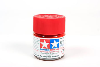 Tamiya 10ml Acrylic Paint XF-7 Flat Red