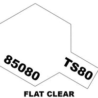 Tamiya TS-80 Flat Clear 100ml 85080