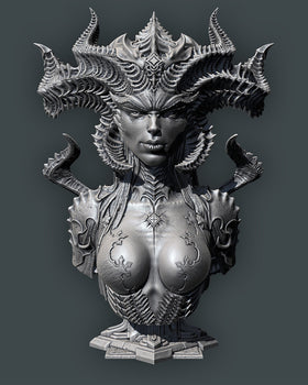 Ninja Printz - 1:8 Lilith (Diablo) Fan Art Bust