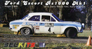 Belkits 1/24 Ford Escort RS1600 Mk1 RAC 1972 Roger Clark Rally Car BEL007