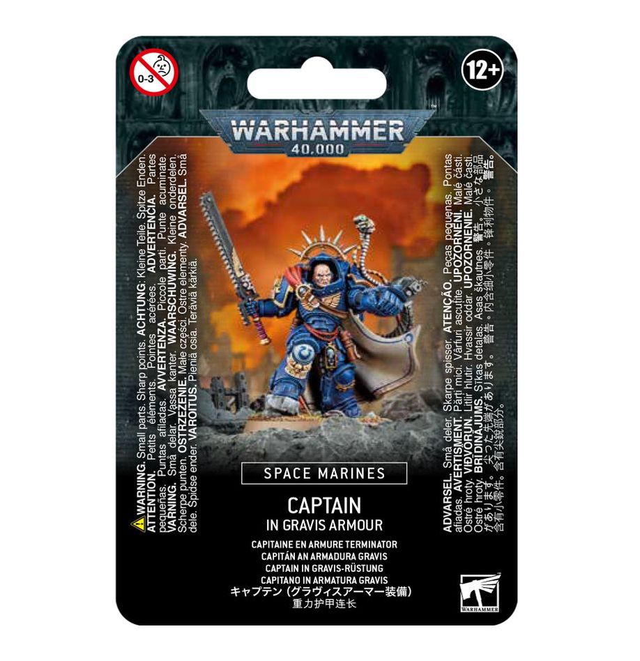 Warhammer 40,000: Space Marines Captain In Gravis Armour 48-70