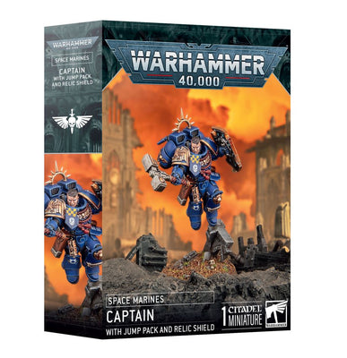 Warhammer 40,000: Space Marines Captain with Jump Pack and Relic Shield 48-102