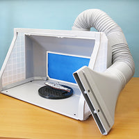 AB510 Expo - Large Airbrush Portable Spray Booth with Turntable & Built in LED Light