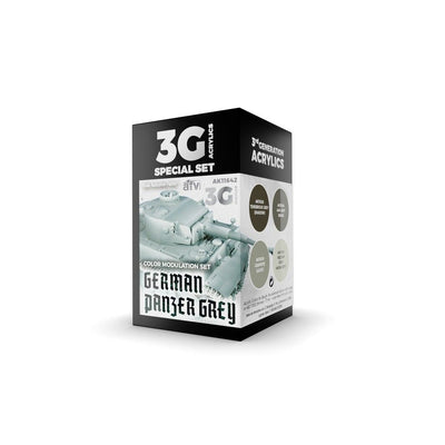 AK 3rd Gen Acrylics Special Set - German Panzer Grey Color Modulation Set