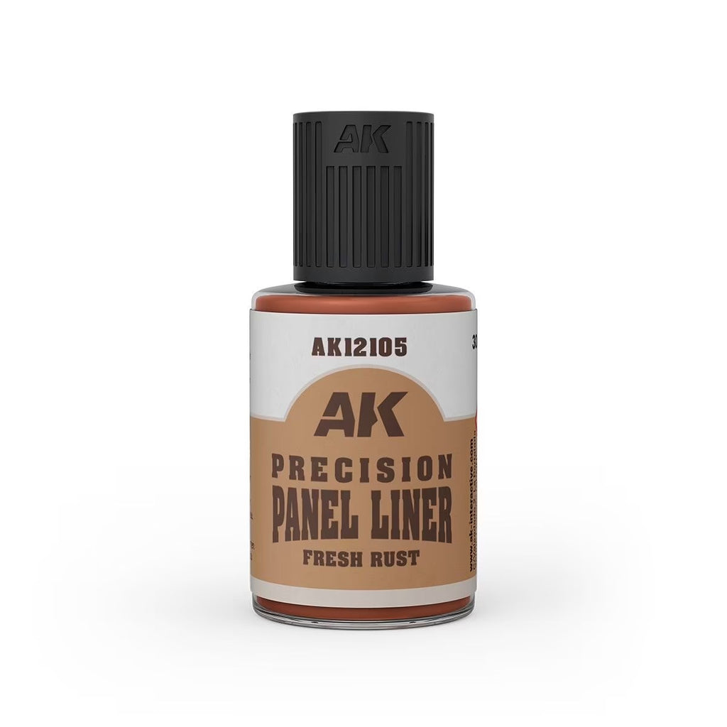 Rust Powder Modelling AK Precision Paneliner: Fresh Rust 30ml | Ultimate Modelling Products