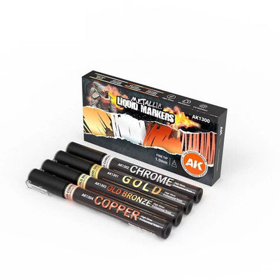 AK Metallics: Metallic Liquid Markers (4 References) AK1300