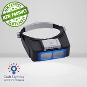 Craft Lighting Rhea - Head Mounted Magnifier with Rechargeable LED Light 1.5X 2X 2.5X 3.5X