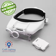 Craft Lighting Mimas - Head Mounted Magnifier with Rechargeable LED Light