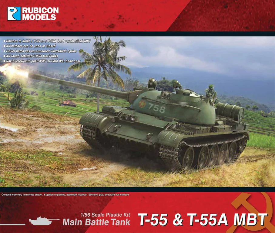 Rubicon Models 1/56 280121 - T-55 & T-55A (early production) MBT