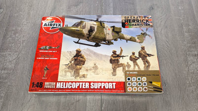 Airfix 1/48 British Forces Helicopter Support - Westland Lynx AH-7 + 8 Figures A50122