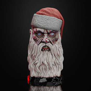 Ninja Printz - 1:4 Zombie Bad Santa Fan Art Bust