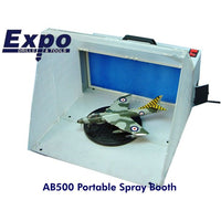 AB500 Expo - Portable Airbrush Spray Booth with Turntable