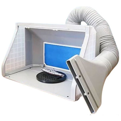 AB510 Expo - Large Airbrush Portable Spray Booth with Turntable & Built in LED Light
