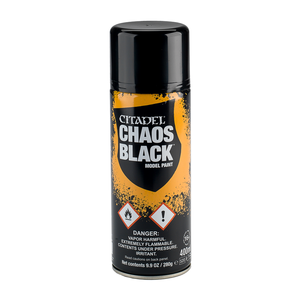 Citadel 400ml Acrylic Paint Spray - Chaos Black 62-02