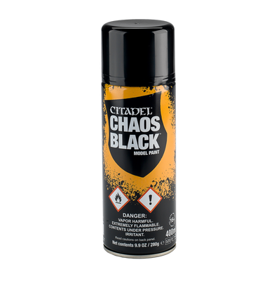 Citadel 400ml Acrylic Paint Spray - Chaos Black 62-02