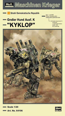 Hasegawa 1/20 Maschinen Krieger Humanoid Unmanned Interceptor Grober Hund Ausf. K 'Kyklop' HA64106
